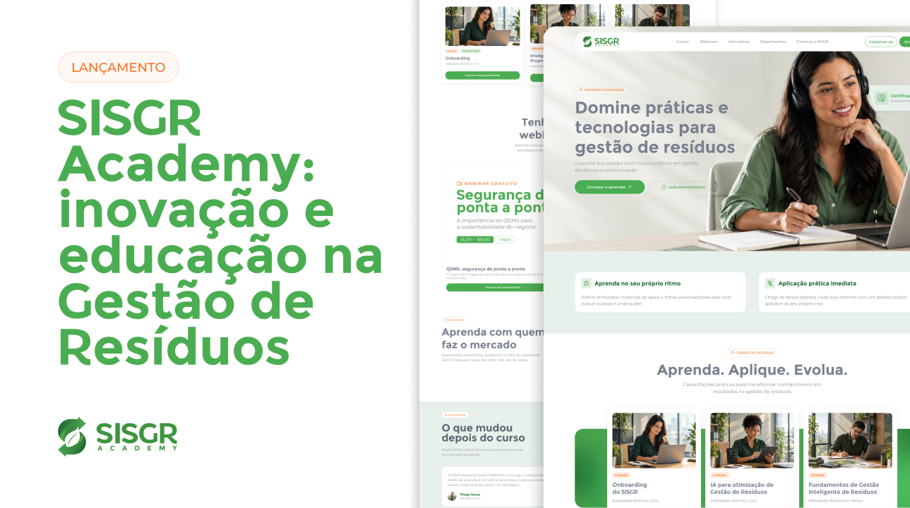 Conheça o SISGR Academy: a nova plataforma para profissionalizar sua equipe